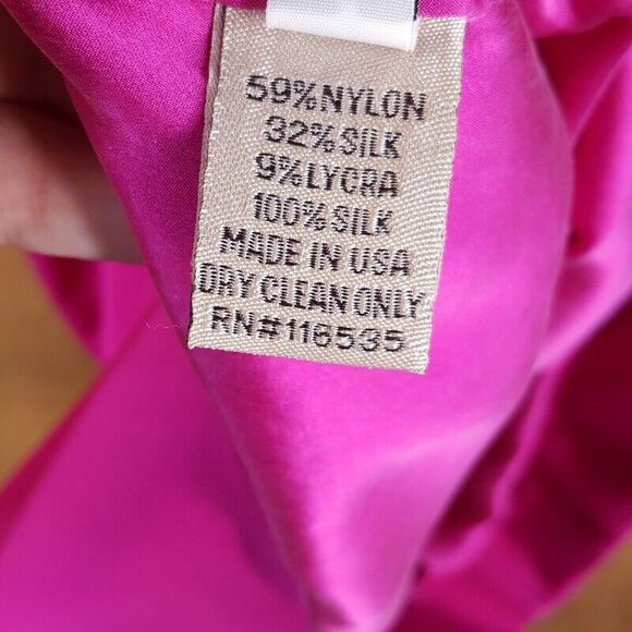 LELA ROSE Dress Womens Size 4 Pink One Shoulder Mini Pleated A-Line Cocktail - Picture 6 of 10